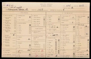 WPA household census for 1417 S BONNIE BRAE, Los Angeles