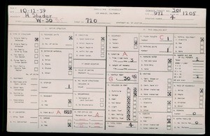 WPA household census for 720 W 30TH STREET, Los Angeles County