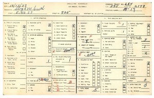 WPA household census for 705 EAST 116TH STREET, Los Angeles County
