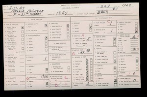 WPA household census for 1355 E 21ST ST, Los Angeles