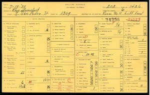 WPA household census for 1309 SOUTH SAN PEDRO STREET, Los Angeles