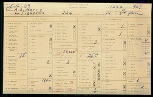 WPA household census for 244 S FIGUEROA, Los Angeles