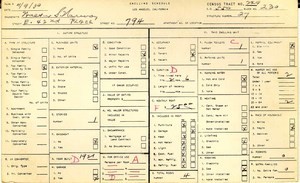 WPA household census for 794 E 42ND, Los Angeles