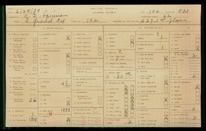 WPA household census for 142 S GRAND AVENUE, Los Angeles