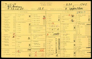 WPA household census for 128 EAST 32ND STREET, Los Angeles