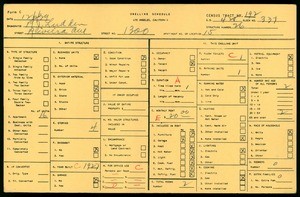 WPA household census for 1300 RIVIERA AVE, Los Angeles County