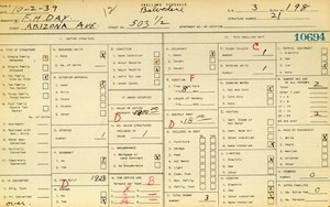 WPA household census for 503 S ARIZONA