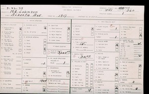 WPA household census for 1917 ALBERTO, Los Angeles County