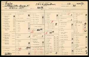 WPA household census for 2019 ORIS ST, Los Angeles County