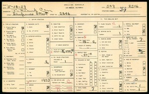 WPA household census for 2846 LANFRANCO STREET, Los Angeles