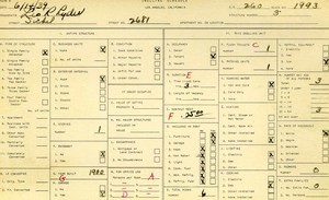WPA household census for 2681 SICHEL, Los Angeles