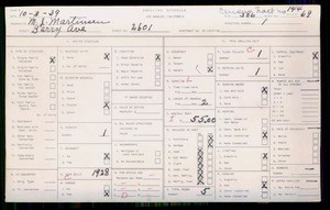 WPA household census for 2601 BARRY, Los Angeles