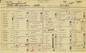 WPA household census for 1508 LAKE SHORE AVE, Los Angeles