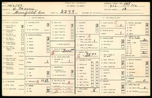 WPA household census for 3579 GREEN FIELD LANE, Los Angeles County