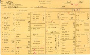 WPA household census for 419 CALIFORNIA, Los Angeles