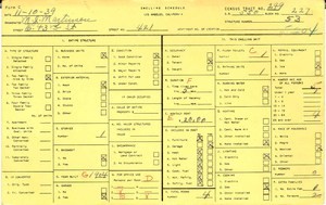 WPA household census for 421 E 43RD, Los Angeles