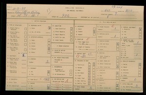 WPA household census for 932 W 74TH ST, Los Angeles County