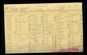 WPA household census for 1244 S LAKE STREET, Los Angeles