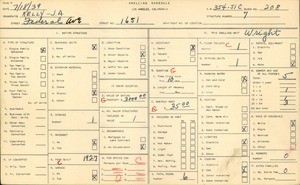 WPA household census for 1651 FEDERAL AVE, Los Angeles