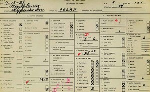 WPA household census for 982 HYPERION, Los Angeles
