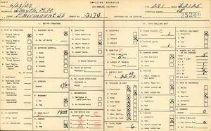 WPA household census for 3173 FAIRMOUNT ST, Los Angeles