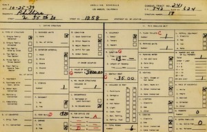WPA household census for 1258 W 55TH, Los Angeles