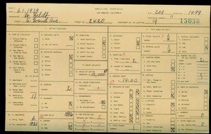 WPA household census for 2420 S GRAND, Los Angeles