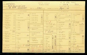 WPA household census for 595 W 8TH ST, Los Angeles County