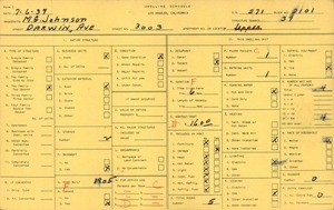 WPA household census for 3003 DARWIN AVE, Los Angeles