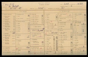 WPA household census for 225 W 25TH, Los Angeles