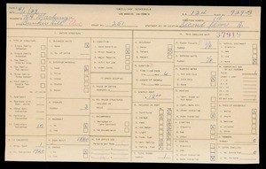WPA household census for 251 BUNKER HILL, Los Angeles