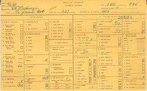 WPA household census for 237 N GRAND, Los Angeles
