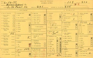 WPA household census for 641 S ST PAUL ST, Los Angeles
