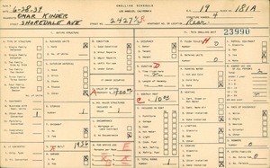 WPA household census for 2427 1/2 SHOREDALE AVE, Los Angeles