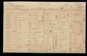 WPA household census for 717 KOHLER, Los Angeles