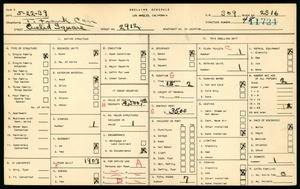 WPA household census for 2912 EUCLID SQUARE, Los Angeles