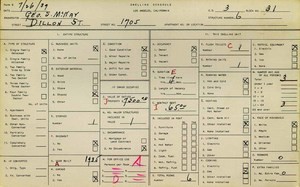 WPA household census for 1705 N DILLON, Los Angeles