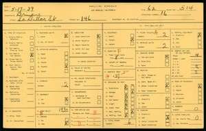 WPA household census for 146 S DILLON ST, Los Angeles