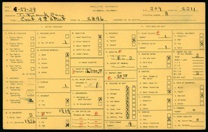 WPA household census for 2846 EAST FOURTH STREET, Los Angeles
