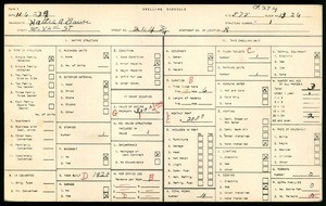 WPA household census for 244¾ West 84th Street, Los Angeles County