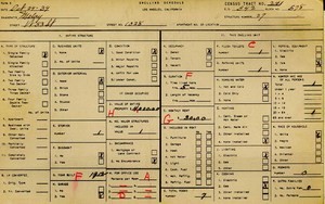 WPA household census for 1028 W 53RD, Los Angeles