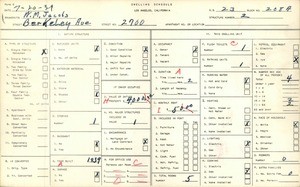 WPA household census for 2700 BERKELEY AVE, Los Angeles