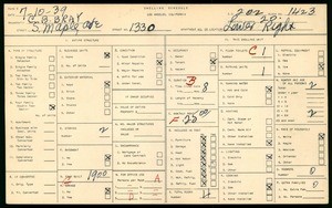 WPA household census for 1328 1/4 SOUTH MAPLE AVE, Los Angeles