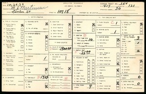 WPA household census for 10718 LAWLER STREET, Los Angeles County