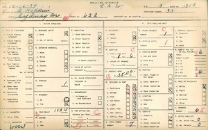 WPA household census for 622 SYDNEY DR, Los Angeles County