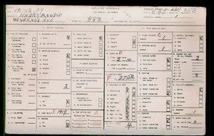 WPA household census for 882 W VERNON, Los Angeles County