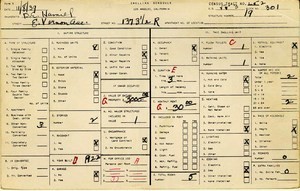 WPA household census for 1373 E VERNON, Los Angeles