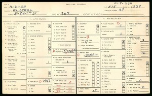 WPA household census for 207 East 84th Street, Los Angeles County