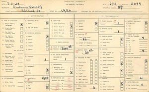 WPA household census for 1920 SICHEL ST, Los Angeles