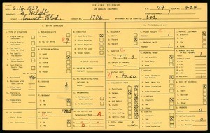 WPA household census for 1706 SUNSET BLVD, Los Angeles